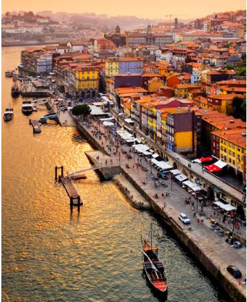 Flybillet til Porto tur/retur