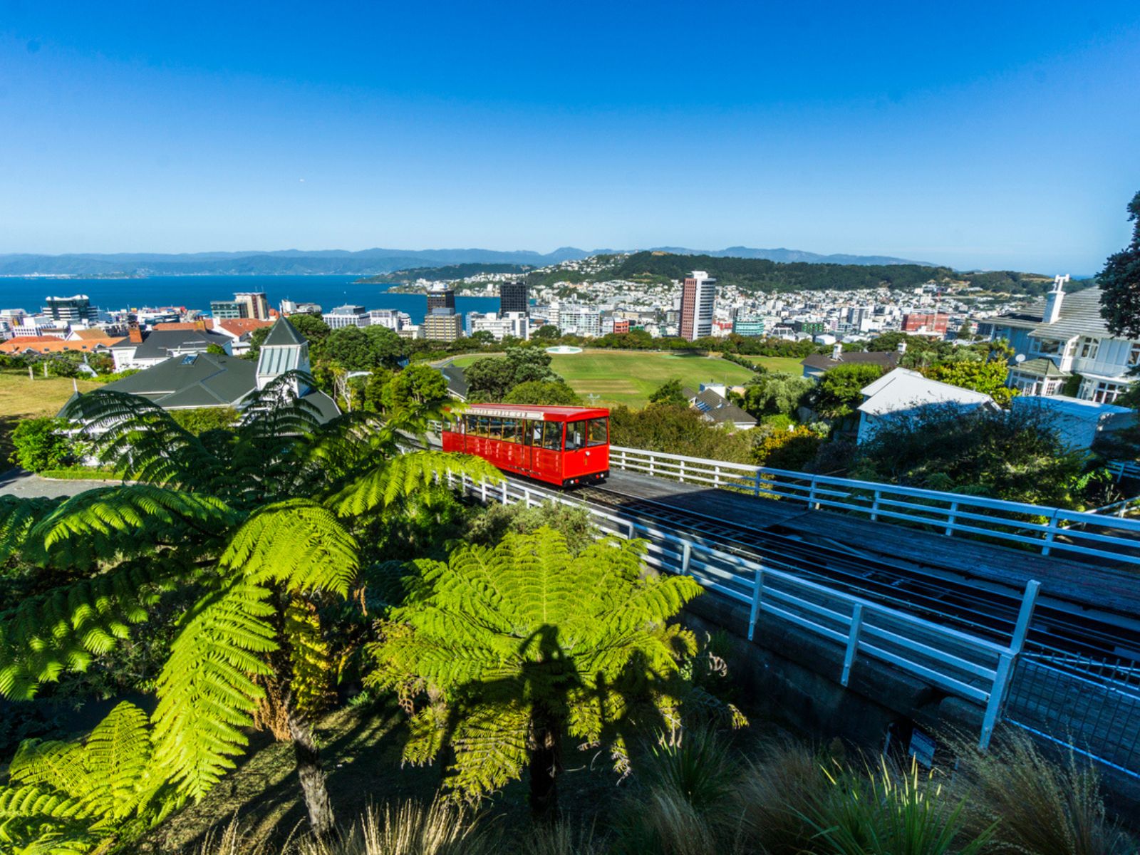 Cable Car i Wellington, New Zealand