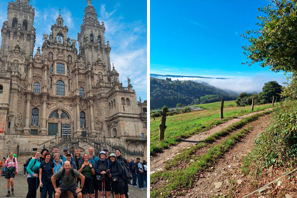 Todelt billede fra Caminoen Todelt billede fra Caminoen