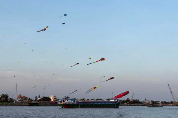 Billede fra dragefestival i Vietnam