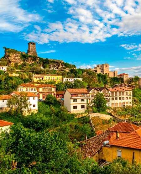 Kruja by, Albanien Kruja by, Albanien