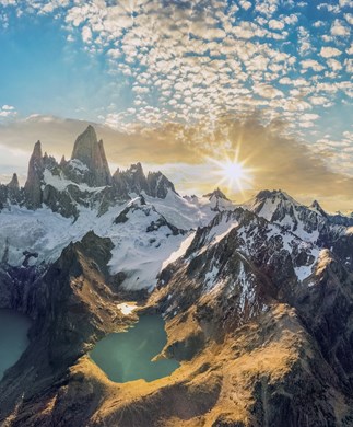 Flot udsigt over Andesbjergene i Argentina