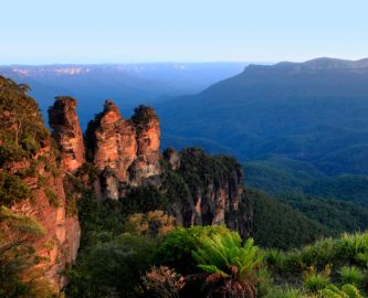 Klippelandskab i Blue Mountains, Australien