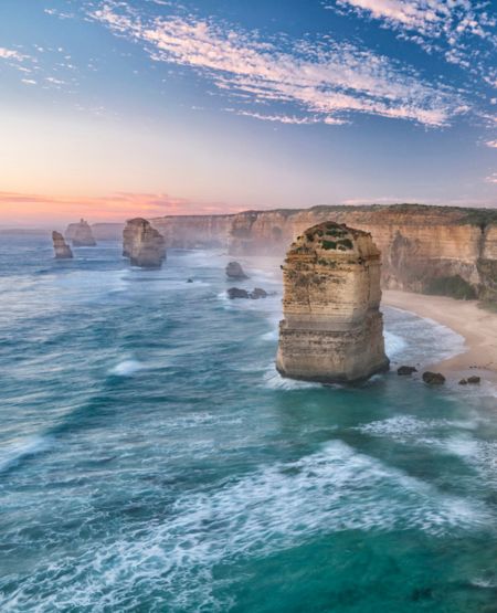 Twelve apostles langs Australiens kyst