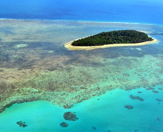 Luftfoto over Great Barrier Reef
