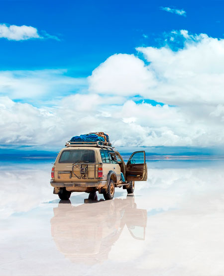 Saltsletten ved Uyuni, Bolivia