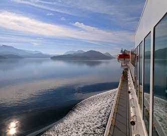Inside Passage, Canada Skib sejlende i Inside Passage, Canada