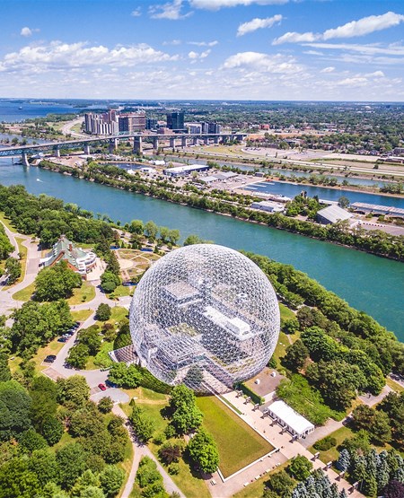 Udsigt til Montreal skyline