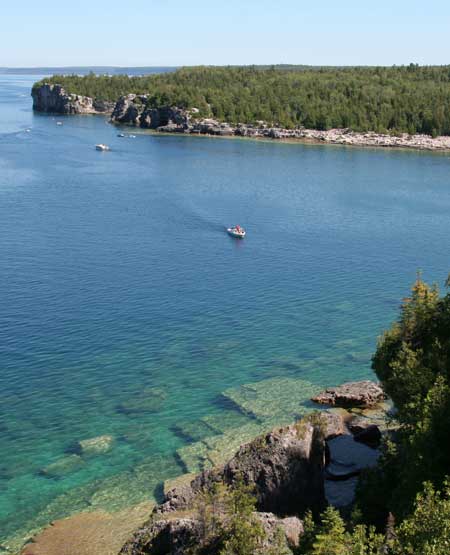 Panorama udsigt over Georgian Bay i Canada