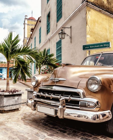 Amerikanerbil i Camagüey, Cuba Amerikanerbil i Camagüey, Cuba