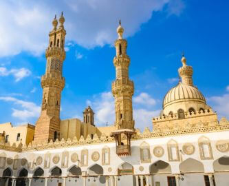 Den smukke Al-Azhar-moské i Kairo, Egypten