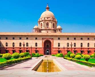 Præsidentpaladset, Rashtrapati Bhavan, New Dehli, Indien Præsidentpaladset, Rashtrapati Bhavan, New Dehli, Indien