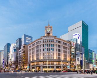 Det eksklusive shoppingområde Ginza i Tokyo