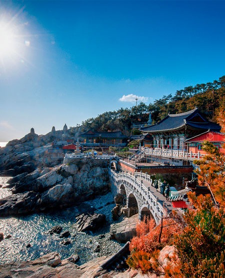 Haedong Yonggungsa-templet, Busan, Sydkorea Haedong Yonggungsa-templet, Busan, Sydkorea