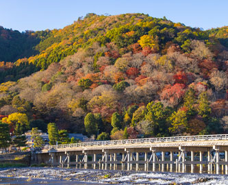 Den smukke Togetsukyo-bro, Japan Den smukke Togetsukyo-bro, Japan