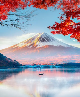 Fuji-bjerget, efterår, Japan Fuji-bjerget, efterår, Japan