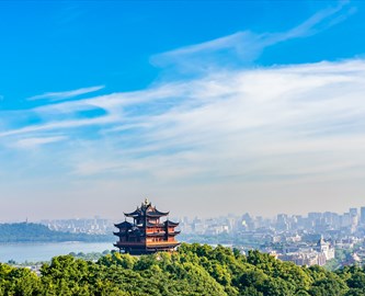 Panorama udsigt over det religiøse Chenghuang-tempel