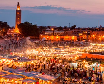 Djemaa El Fna-pladsen, Marrakech, Marokko