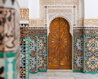 Medersa Ben Youssef koranskole, Marrakech, Marokko