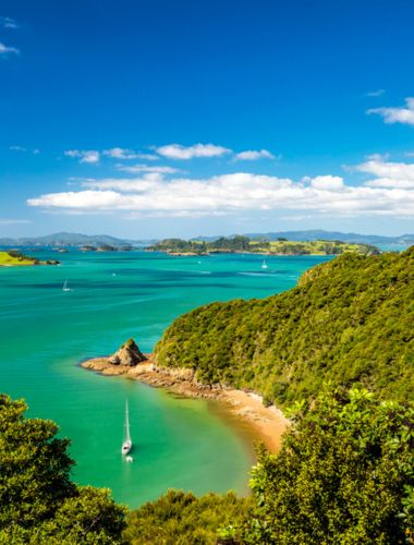 Strandlandskab ved Bay of Islands, New Zealand Strandlandskab ved Bay of Islands, New Zealand