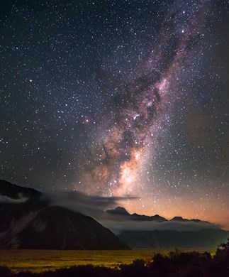 Stjernehimmel over Mount Cook National Park Stjernehimmel over Mount Cook National Park