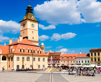 Gadeliv i Brasovs gamle bydel Gadeliv i Brasovs gamle bydel