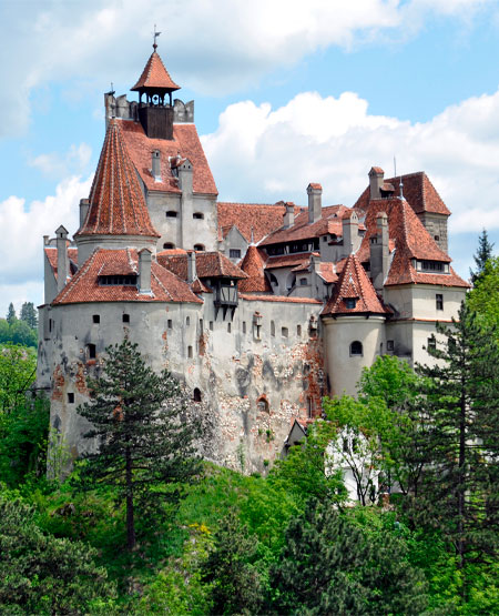 Branslottet nær Brasov, Rumænien Branslottet nær Brasov, Rumænien