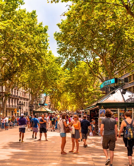 La Rambla, Barcelona, Spanien