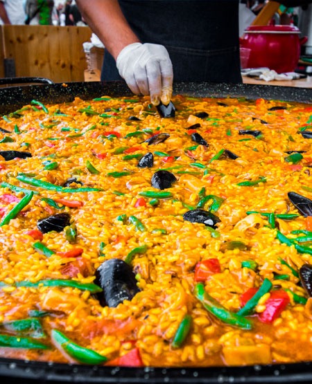 Paella, Barcelona, Spanien