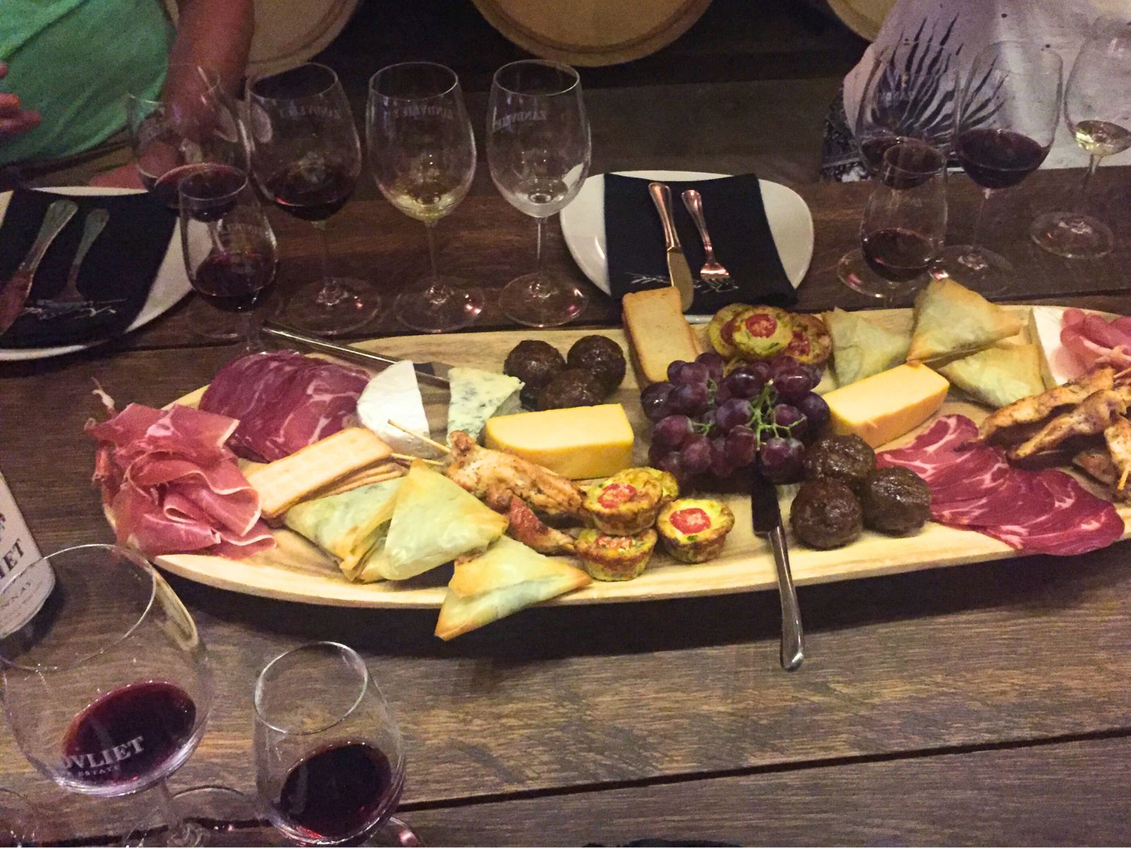 Afrikansk tapas og vin i Sydafrika