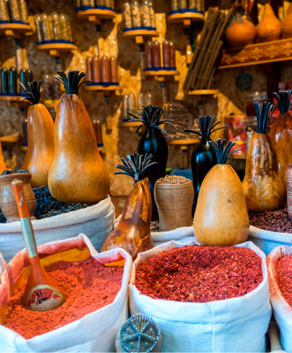 Krydderibod i Bukhara, Usbekistan Krydderibod i Bukhara, Usbekistan