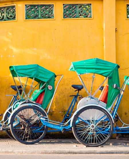 Cyclo rickshaws, Hanoi, Vietnam Cyclo rickshaws, Hanoi, Vietnam