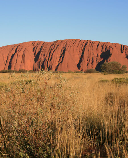 Udsigt over Ayers Rock Uluru i Australien
