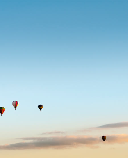 Luftballon over Alice Springs i Australien