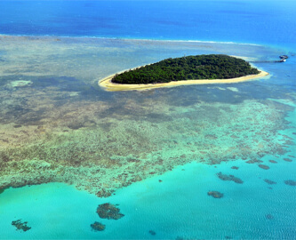 Great Barrier Reef set fra luften