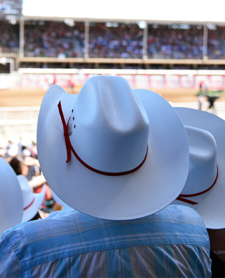 Western-hat på mand i Calgary