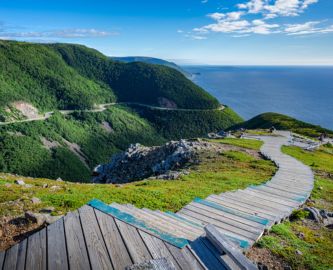 Udsigt fra Skyline Trail, Highland National Park, Nova Scotia