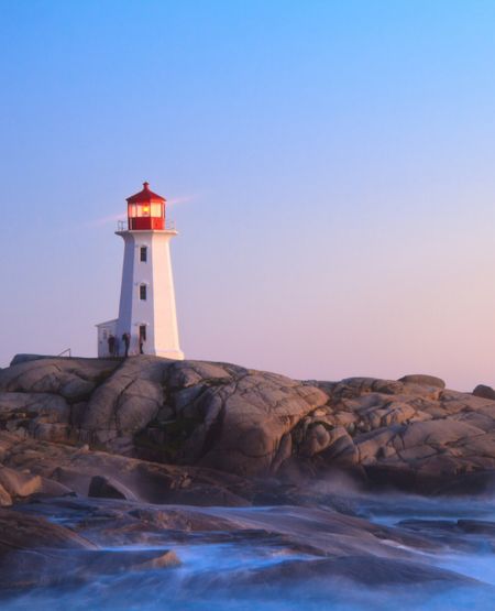 Fyrtårn ved Peggys Cove