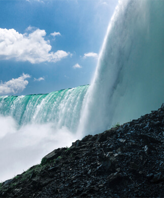 Udsigt over vandfaldet Niagara Falls
