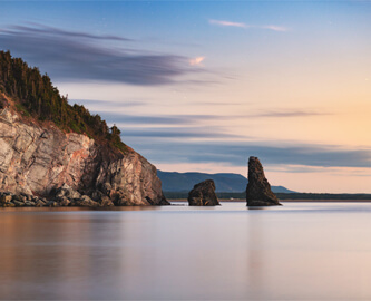 Smuk udsigt ved havet ved Nova Scotia, Canada