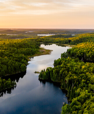 Flod og natur i Ontario, Canada