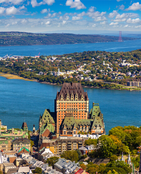 Quebec City udsigt i Canada