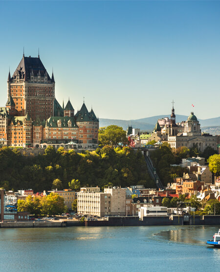 Quebec City udsigt i Canada