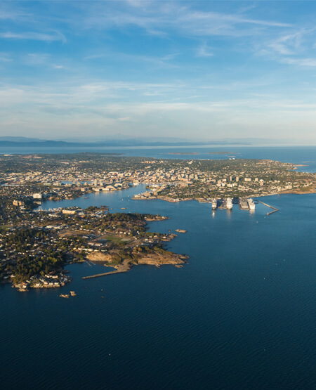 Luftfoto af Vancouver Island