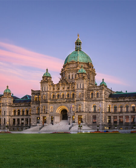 Parlamentsbygningen i Victoria i Canada