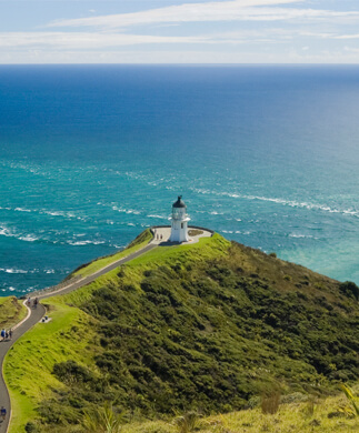 Fyrtårnet ved Cape Reinga, New Zealand Fyrtårnet ved Cape Reinga, New Zealand