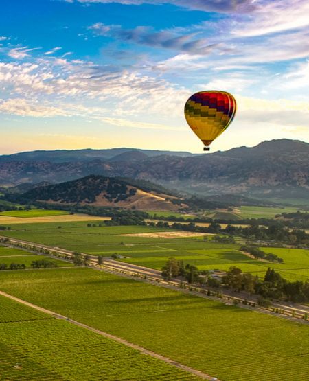 Luftballon over Napa Valley