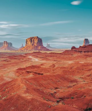 Rød ørken og klipper i Utah – Monument Valley