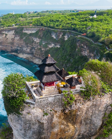 Uluwatu-templet ved havet på Bali