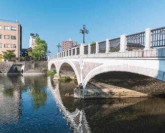 Kanazawa Asano floden Ohashi, Japan